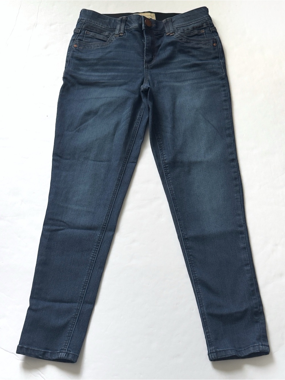Democracy Ab Technology Skinny Jeans 6 Medium Wash Mid Rise Stretch Denim Mom